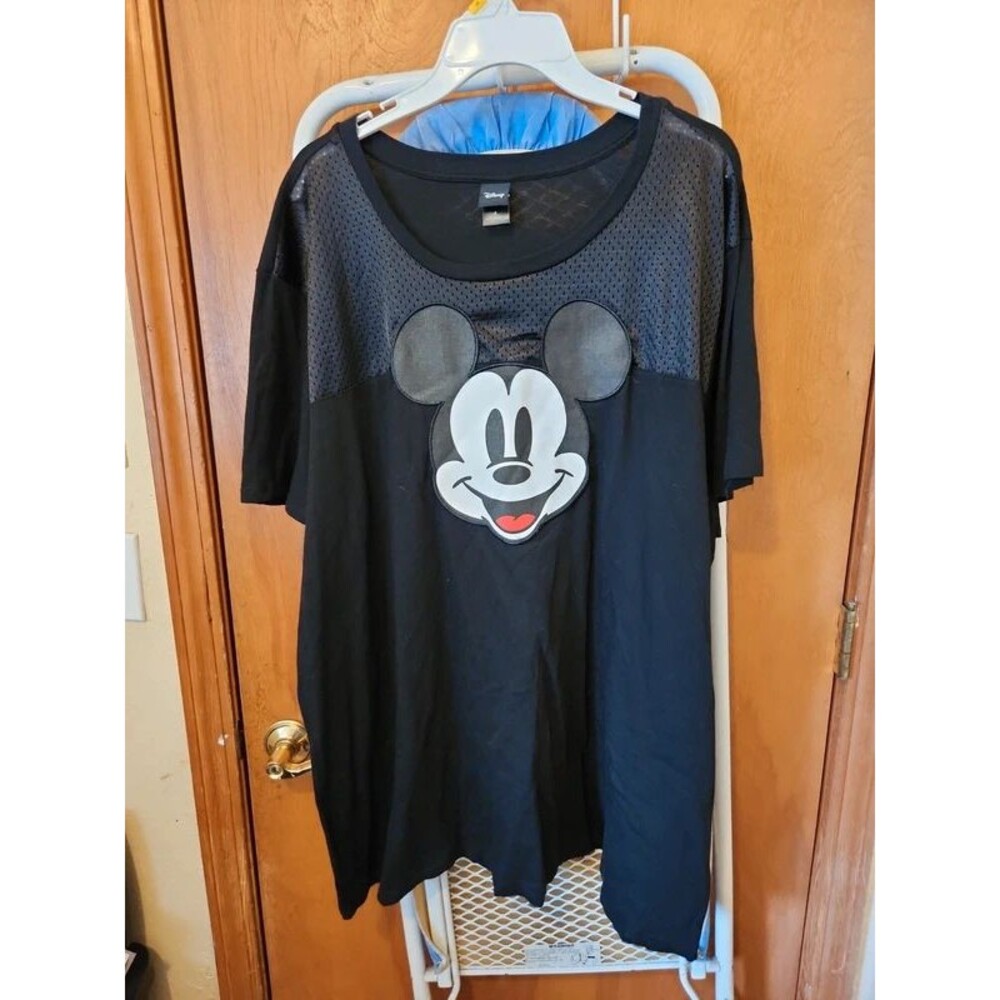 Disney Mickey Mouse Patch & Mesh Insert T-Shirt